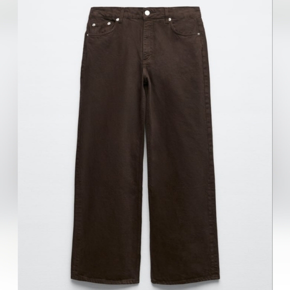 Zara TRF WIDE LEG JEANS - Picture 3 of 11